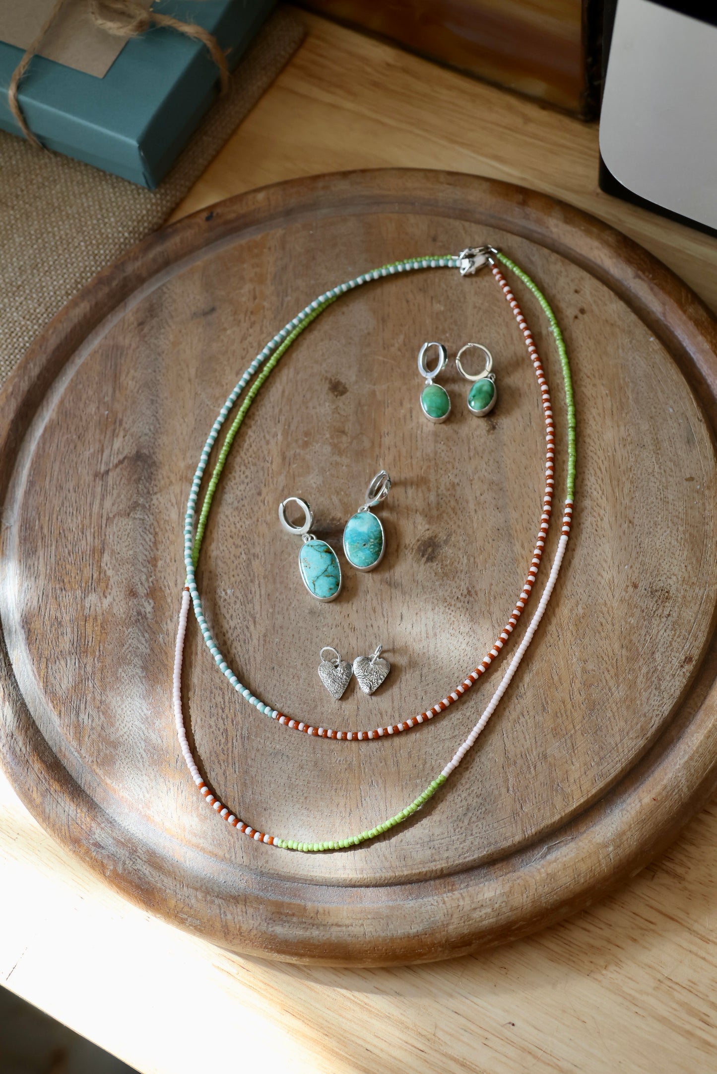 Patagonia Turquoise Huggie Hoops