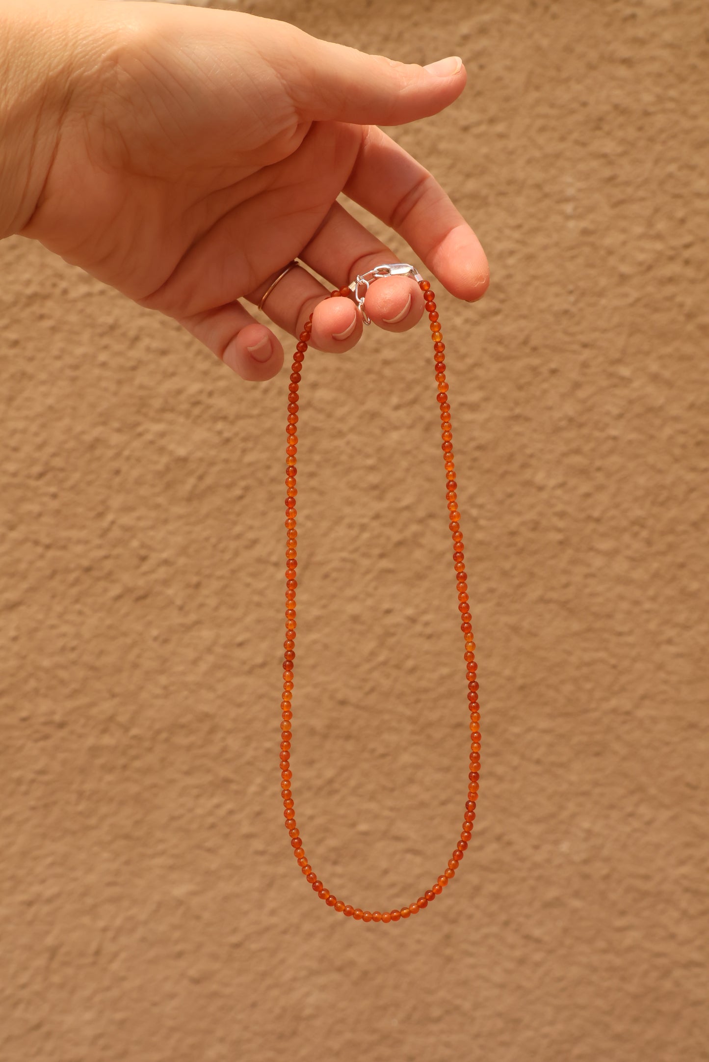Carnelian Beaded Necklace