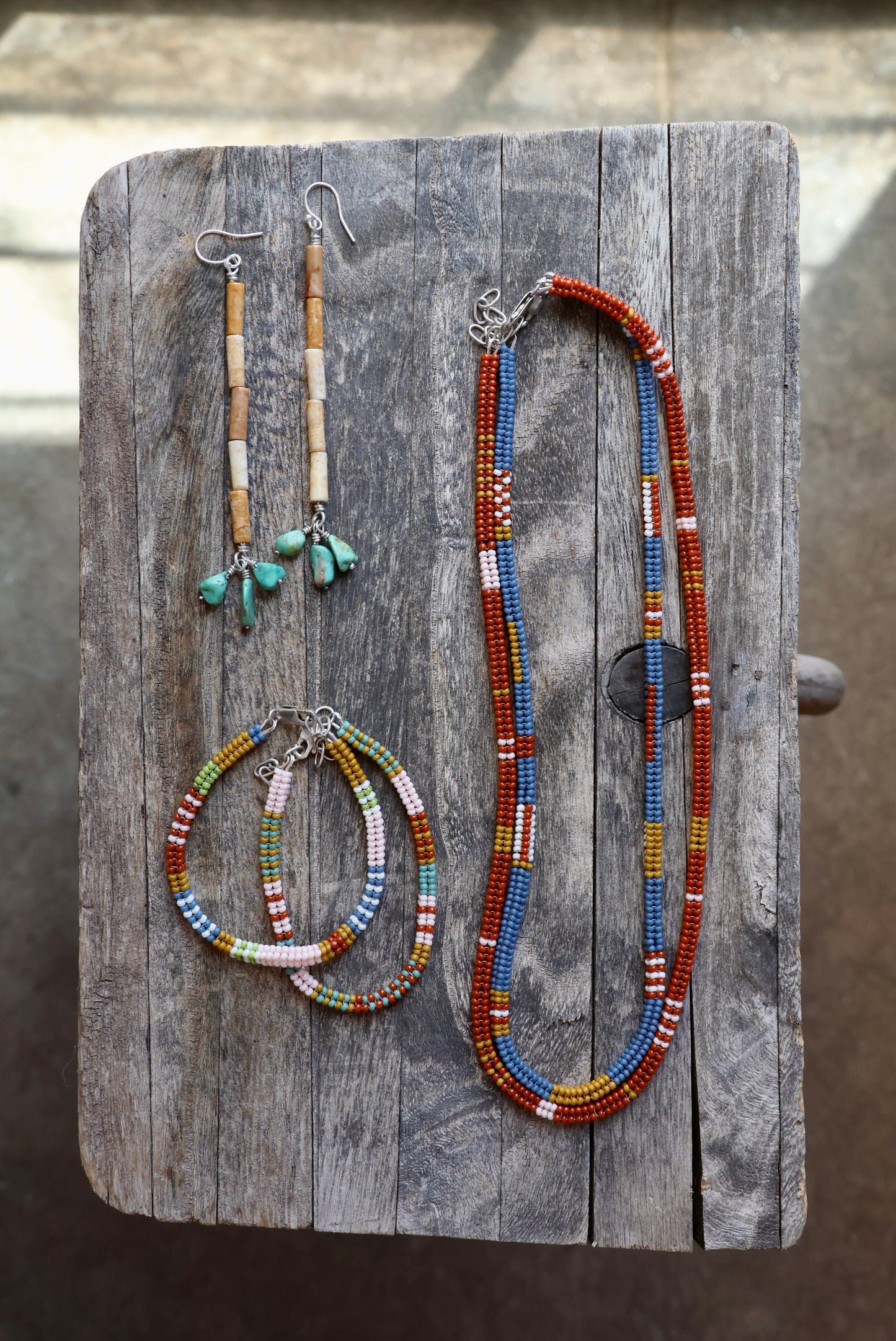 Handwoven Seed Bead Rope Bracelet