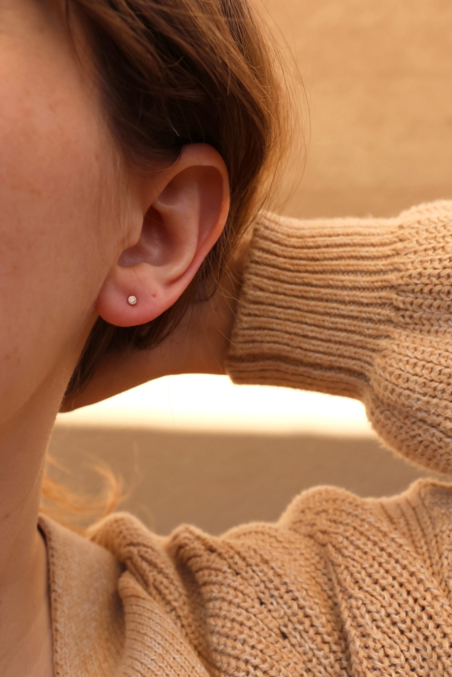 Tiny Dot Stud Earrings