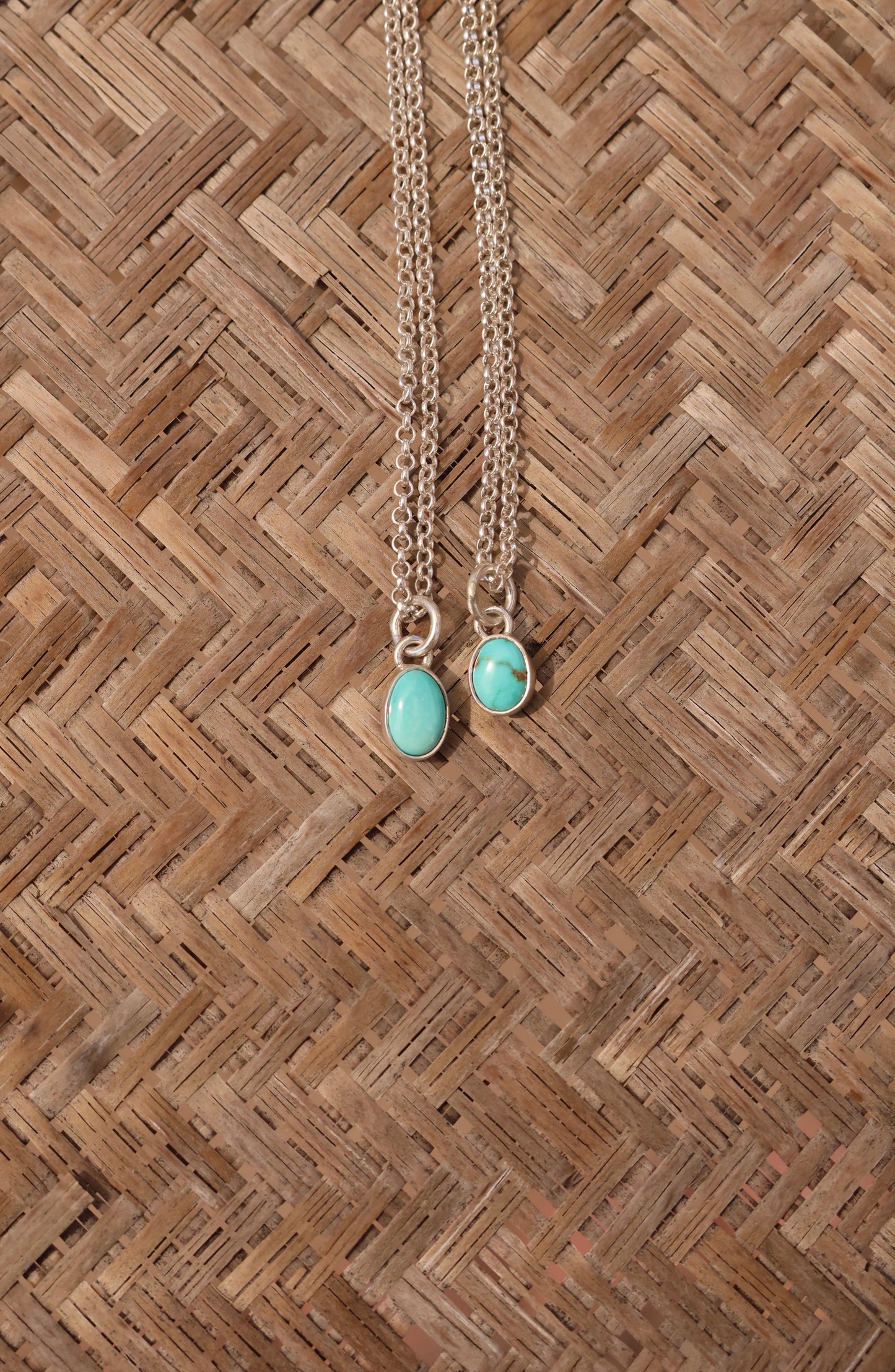 Dainty Kingman Turquoise Necklace