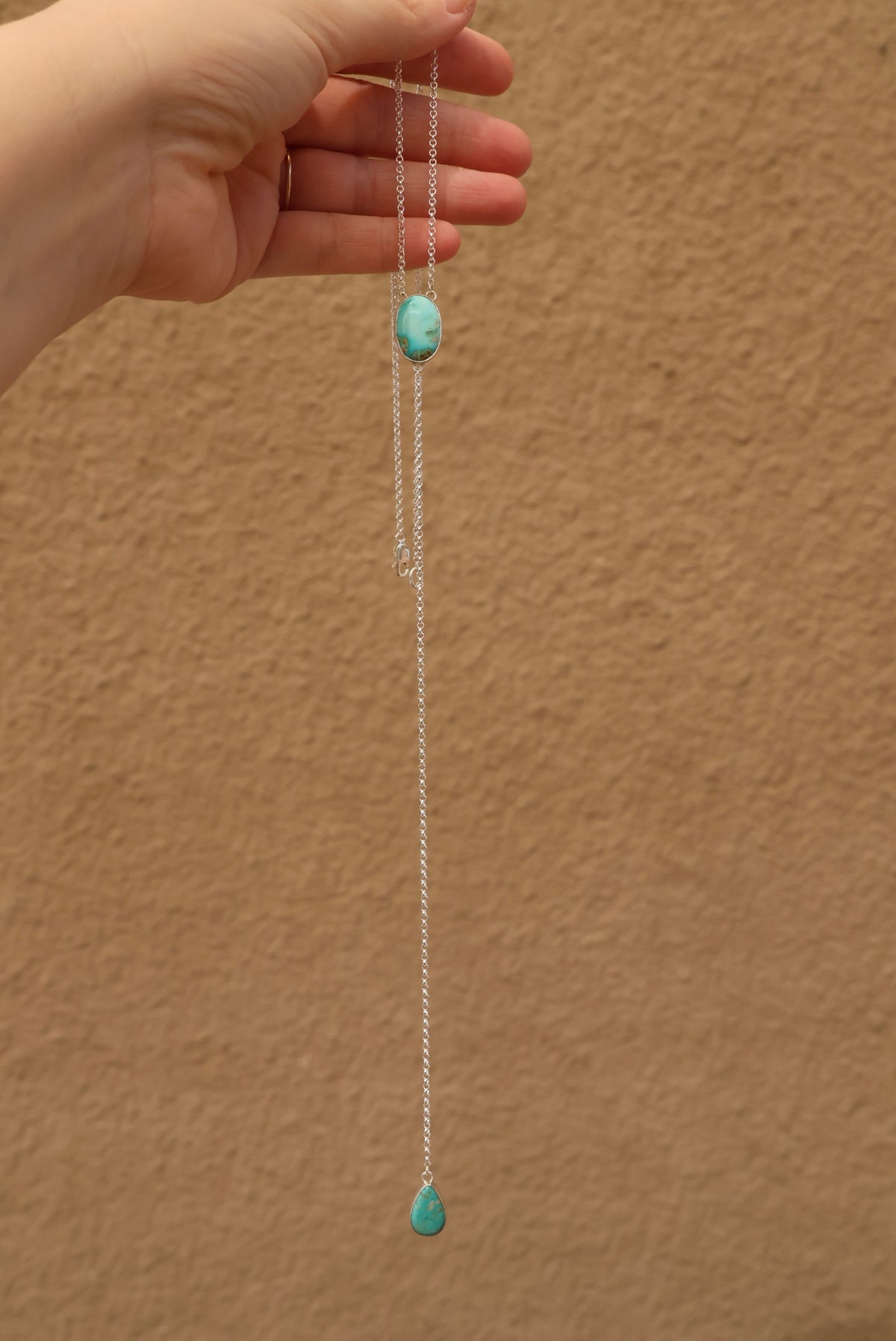 Lariat Style Turquoise Necklace