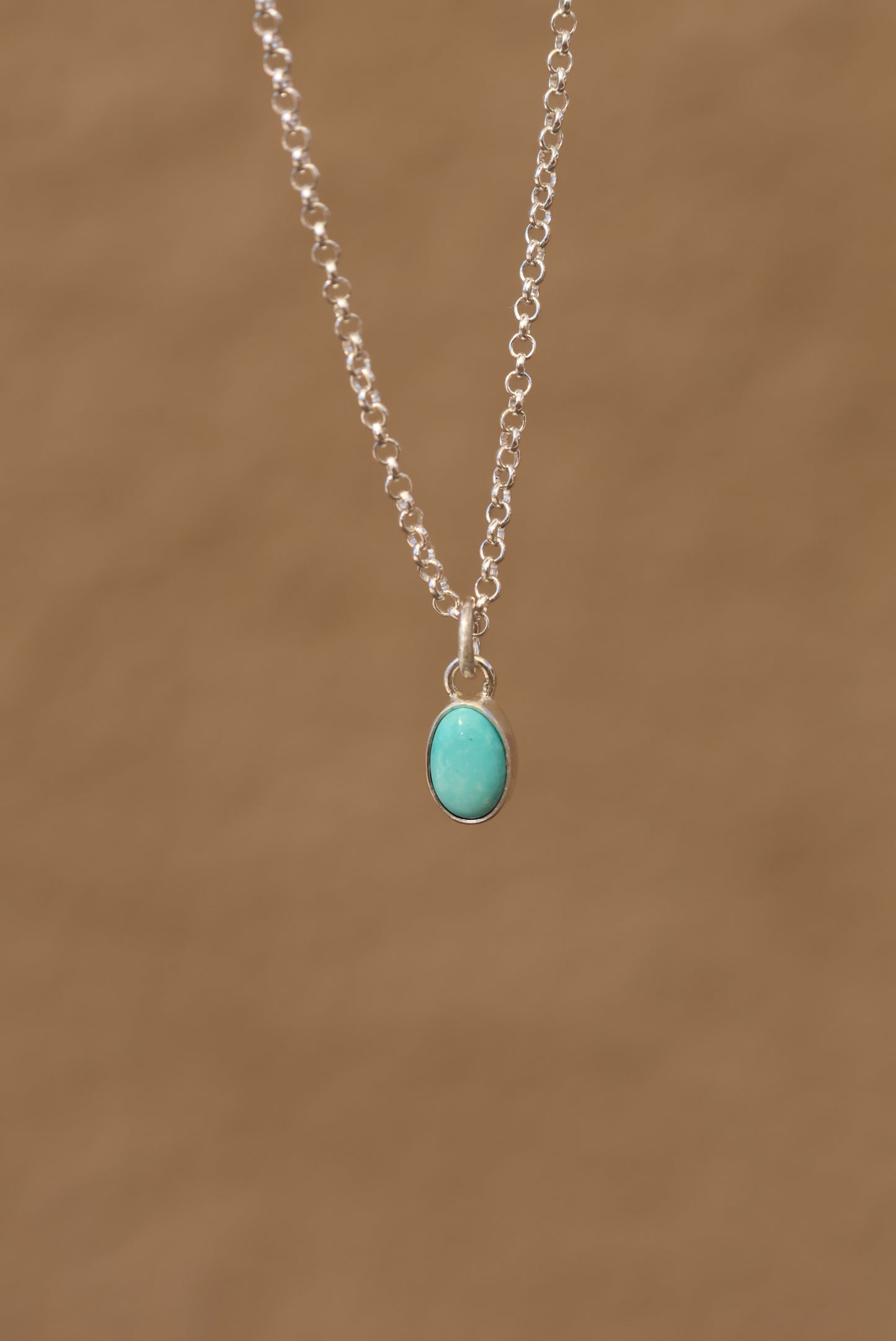 Dainty Kingman Turquoise Necklace