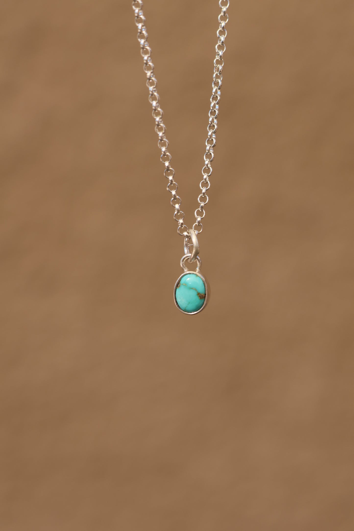 Dainty Kingman Turquoise Necklace