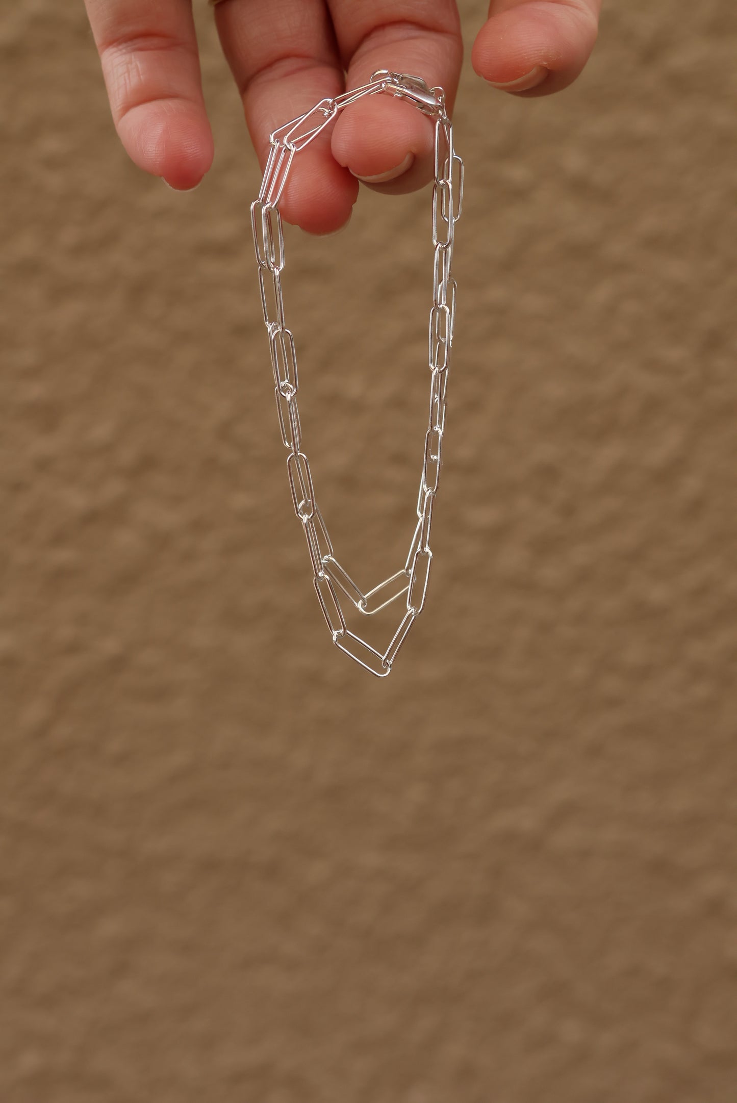 Paper Clip Chain Bracelet - 3.5mm