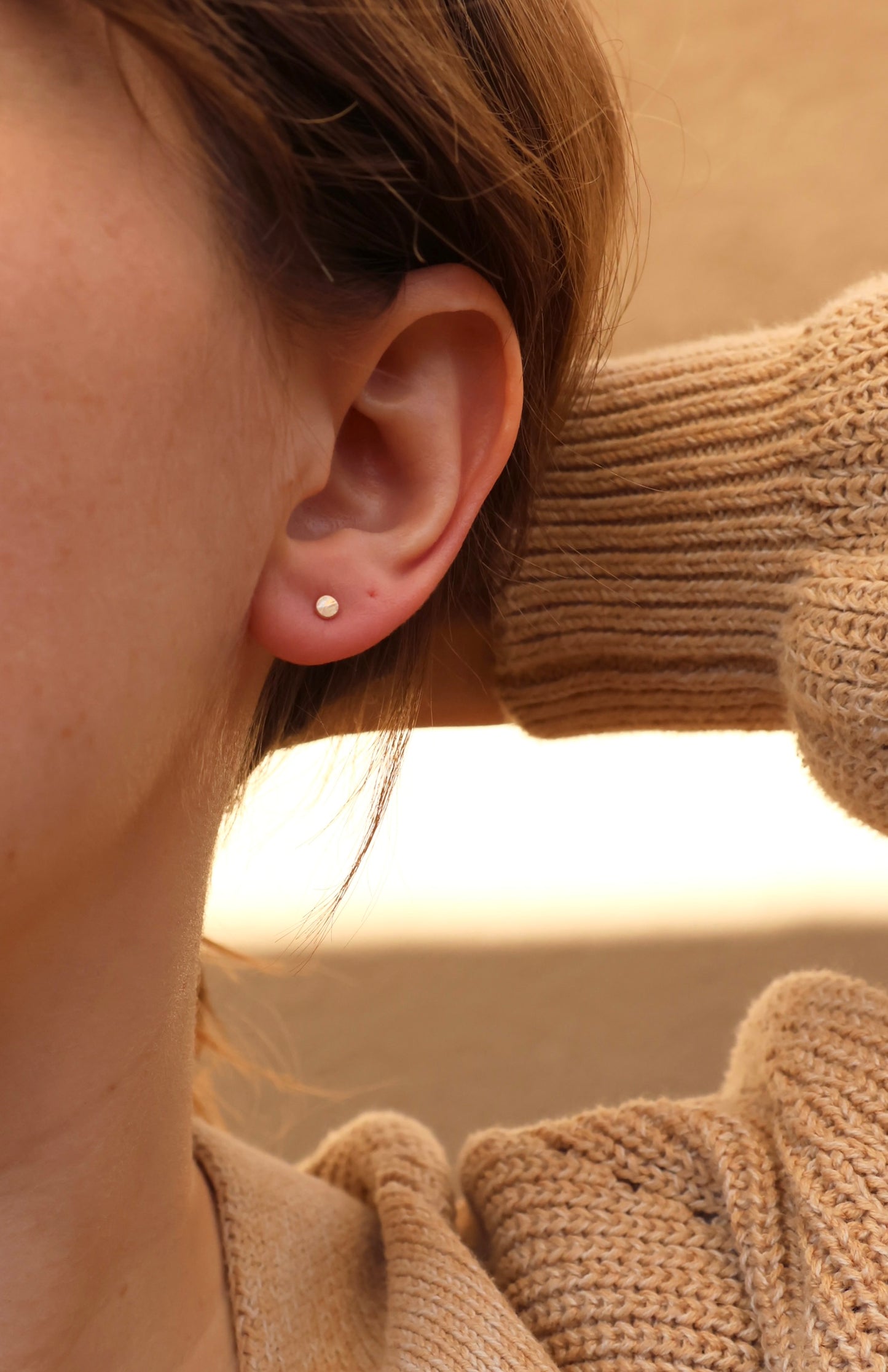 Tiny Dot Stud Earrings