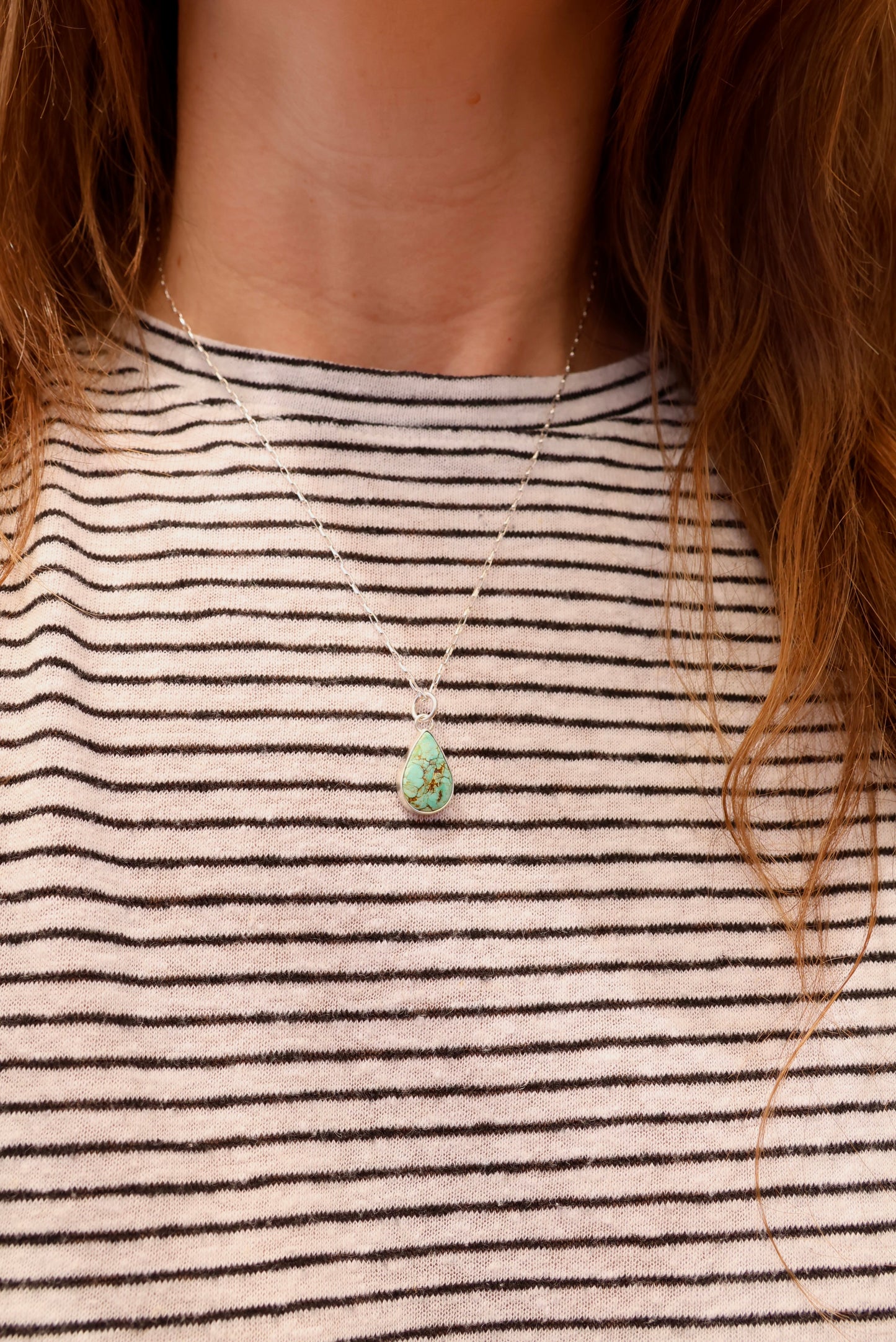 Tear Drop Patagonia Turquoise Necklace