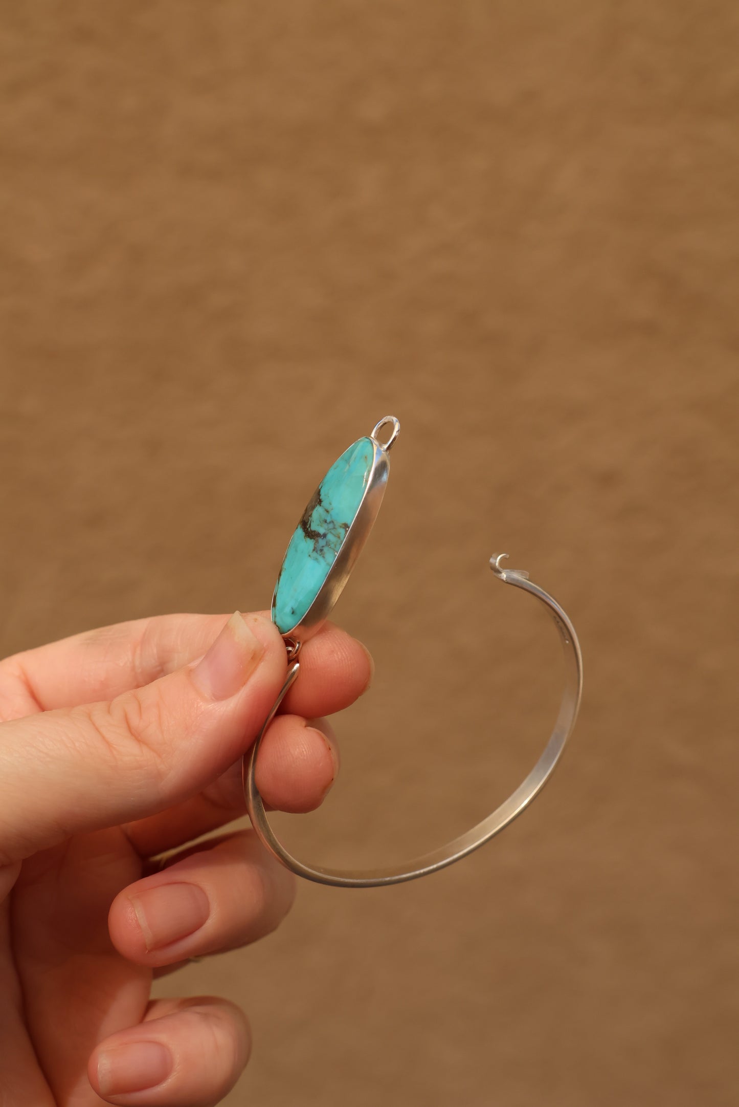 Kingman Turquoise Cuff with Hinge