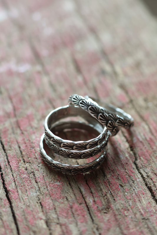 Stamped Stacking Ring
