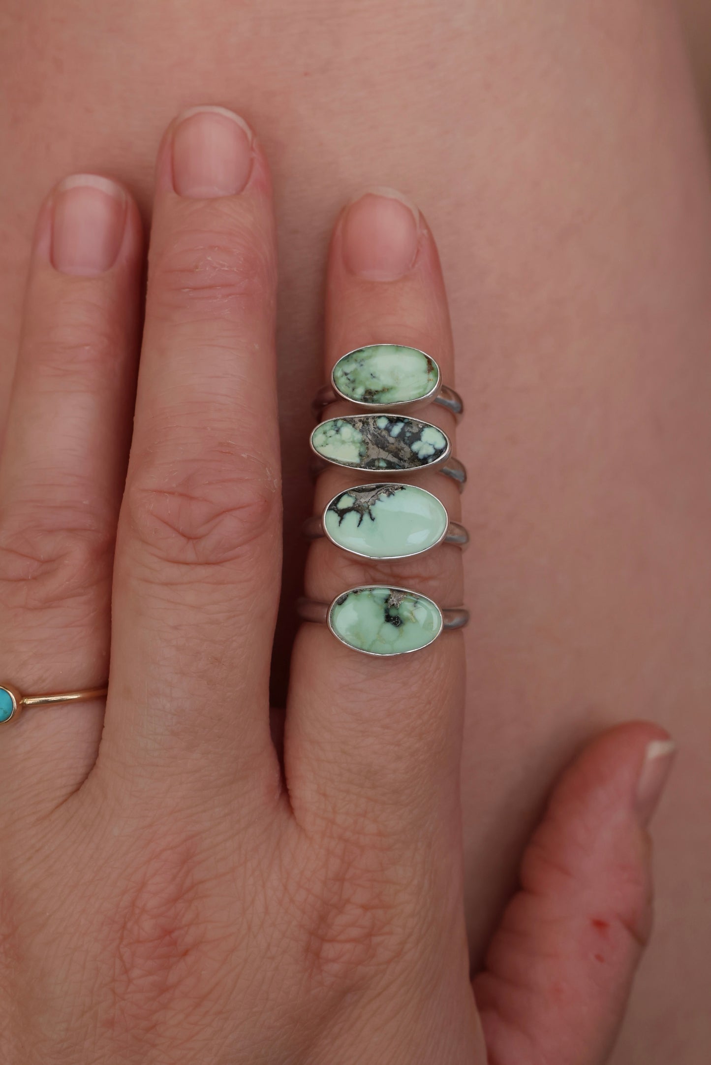 Angel Wing Variscite Ring
