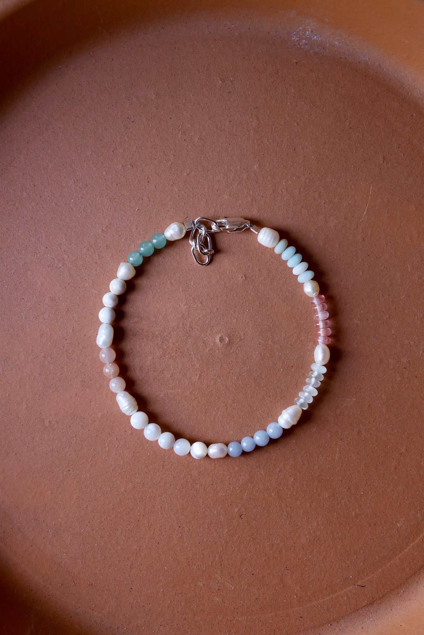 Pastels and Pearl Bracelet