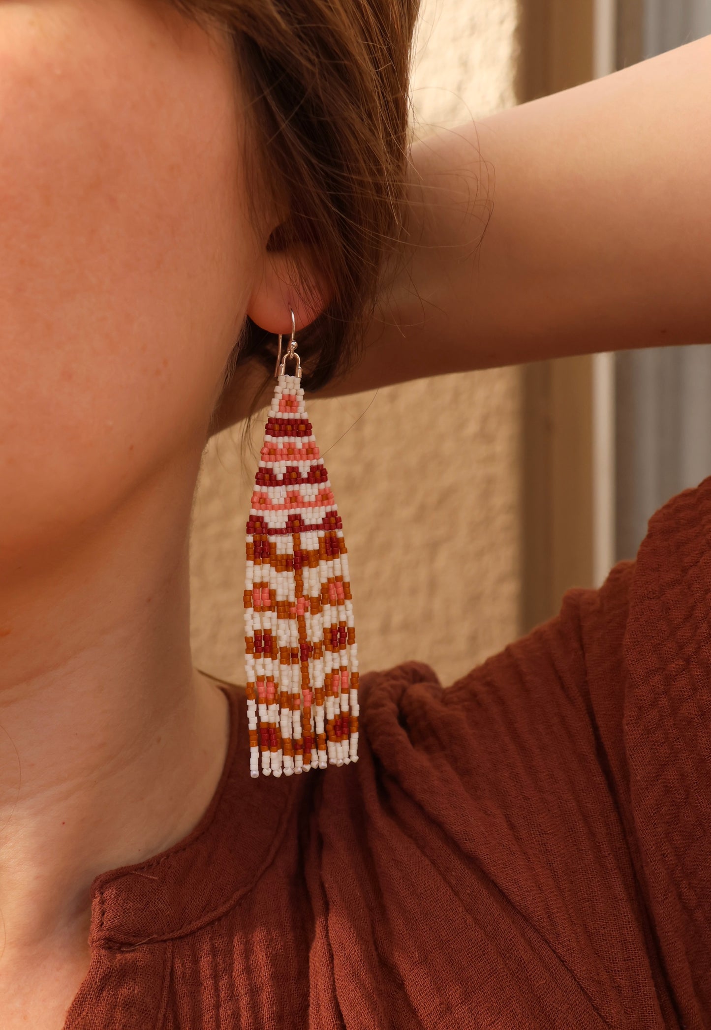 Rose Garden Fringe Earrings