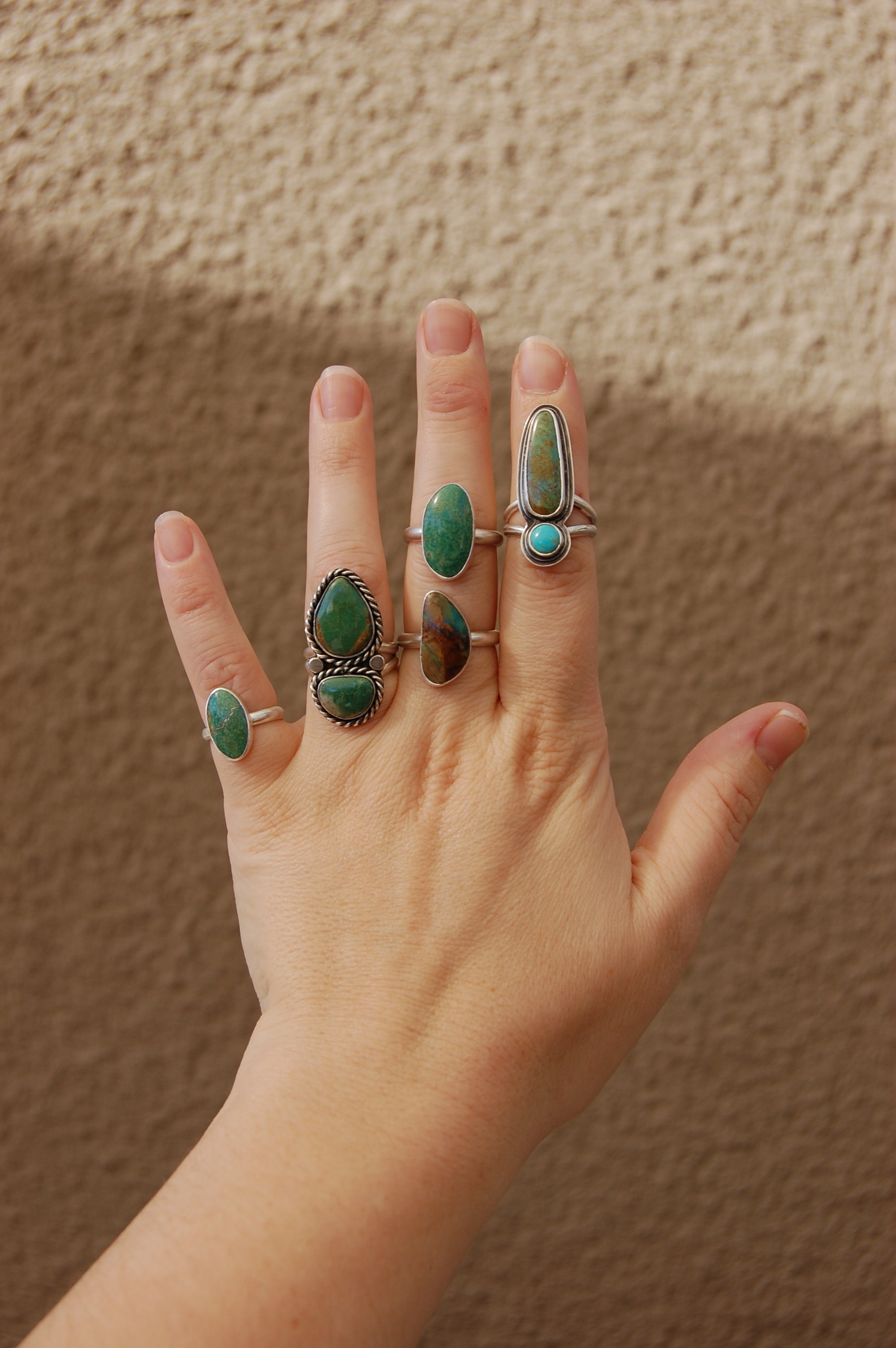 Kingman Turquoise Ring - size 8