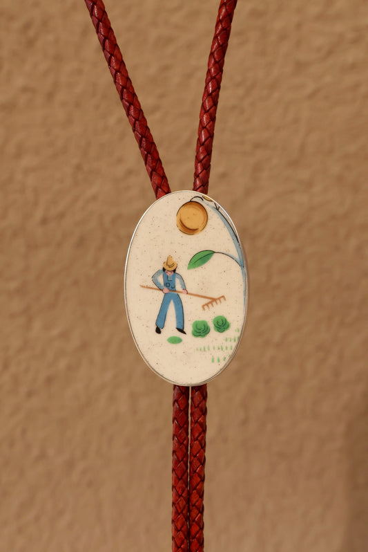 Farmer Bolo Tie