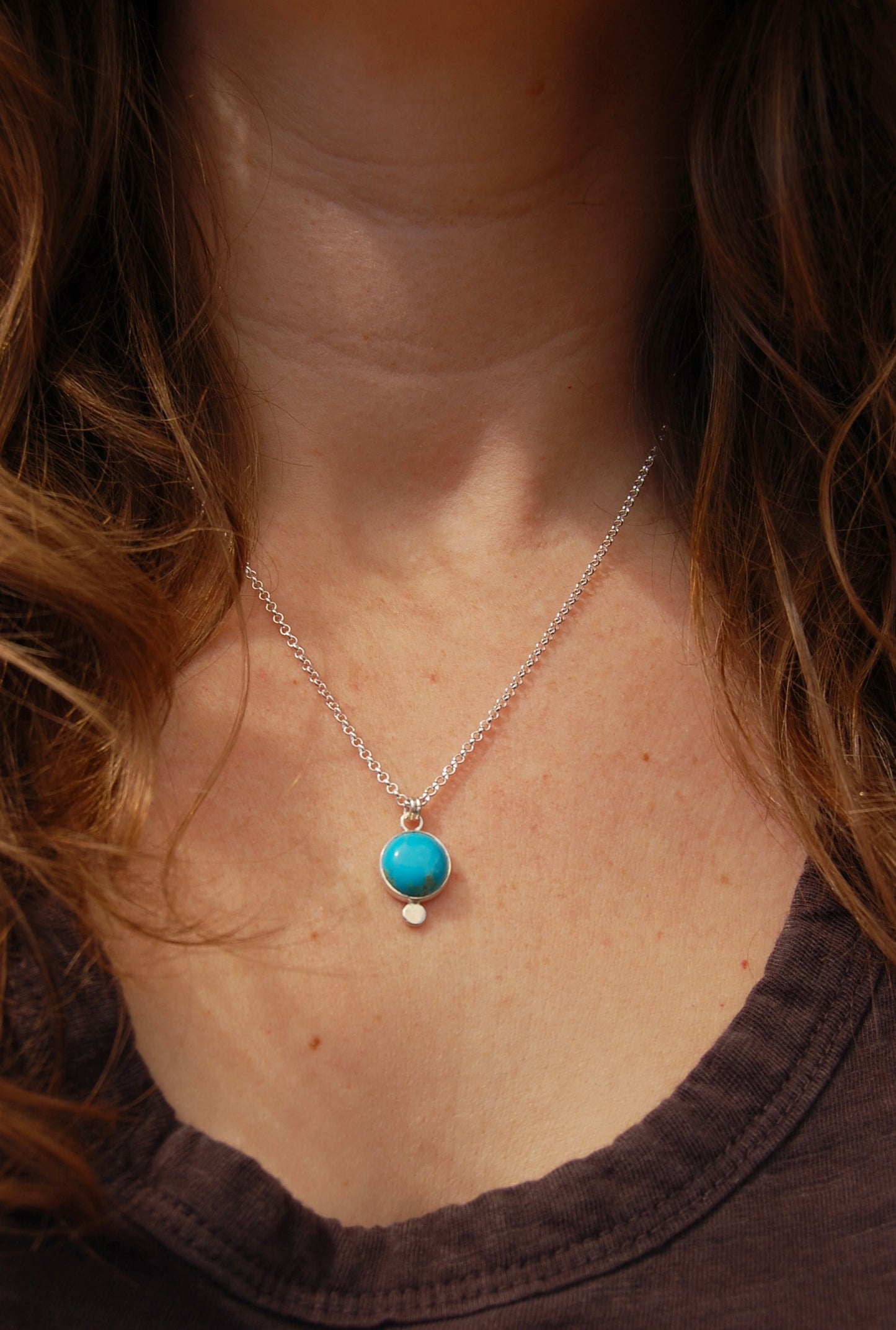 Turquoise Moon Necklace