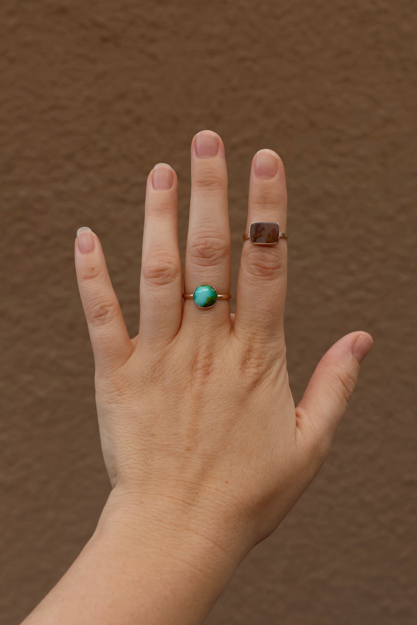 Sonoran Gold Turquoise Ring - 14k Gold - Size 9