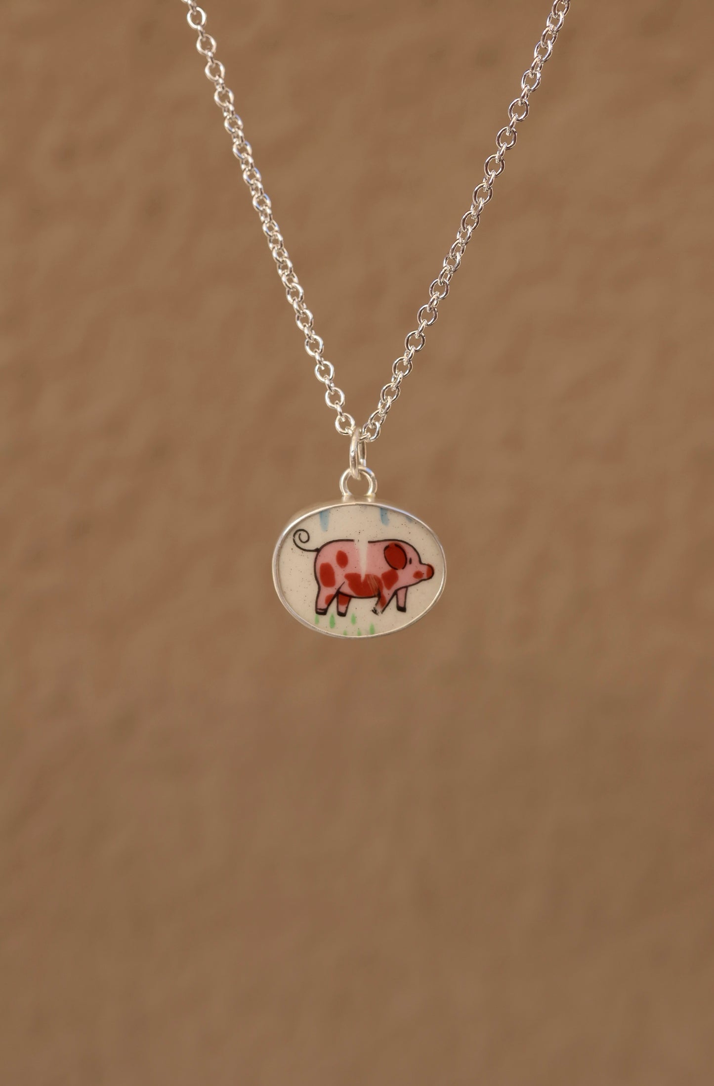 Pig Necklace (Scratched, Discounted)