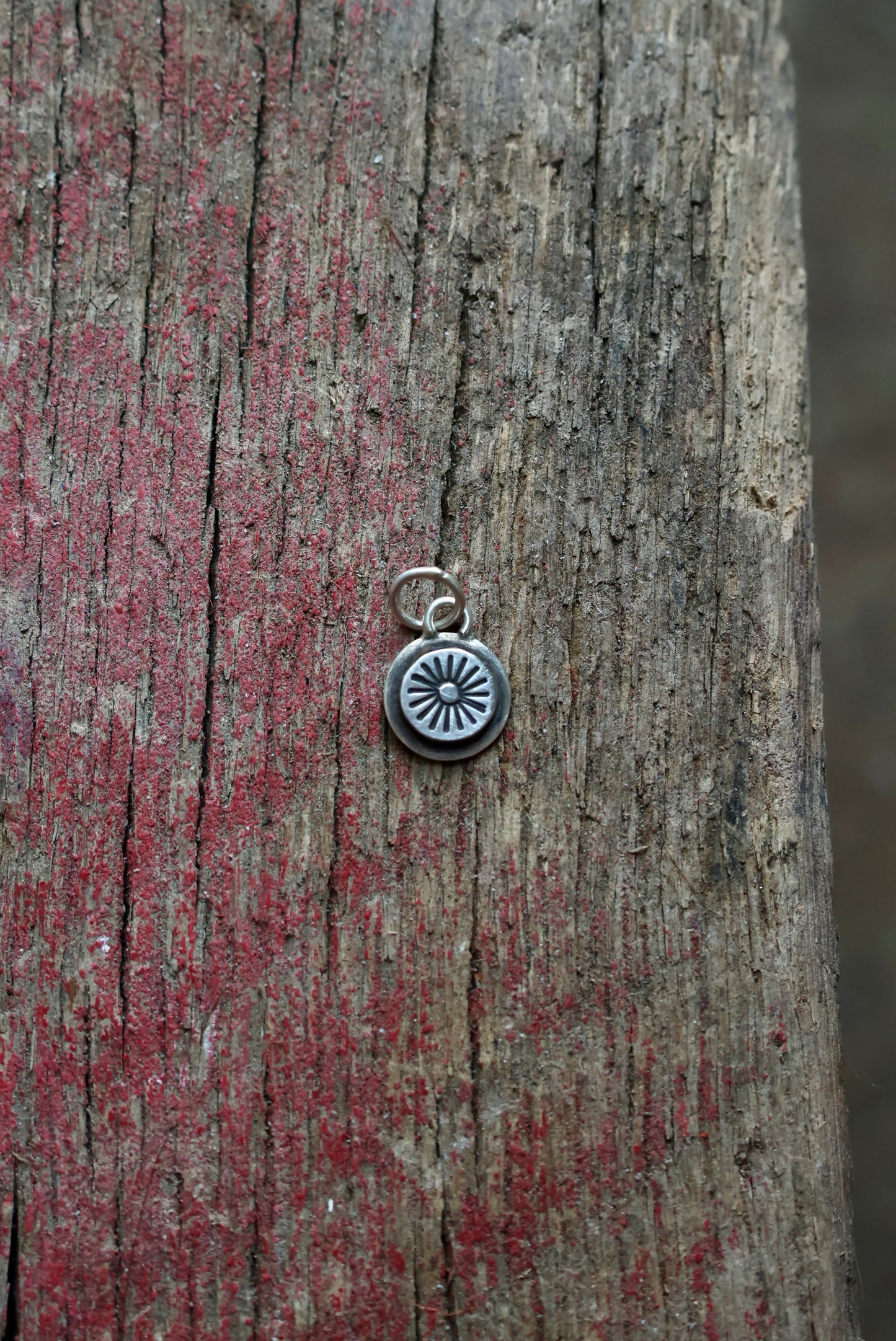 Sun Stamped Coin Charm