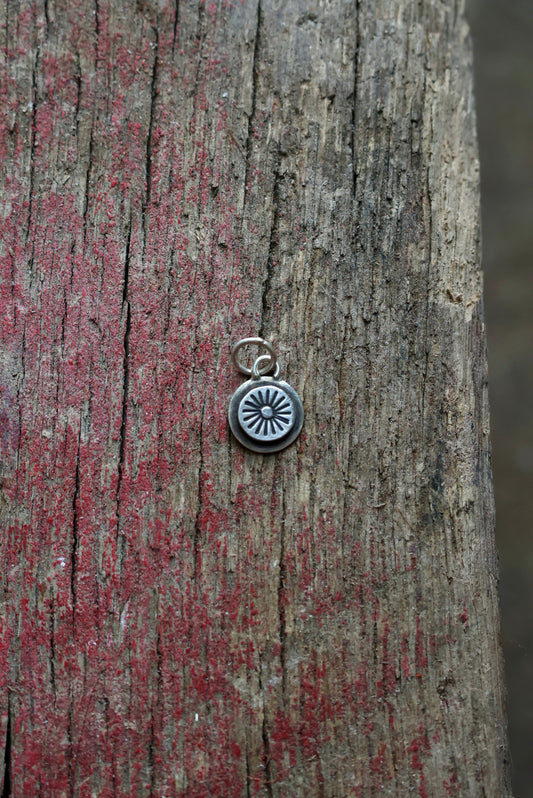 Sun Stamped Coin Charm