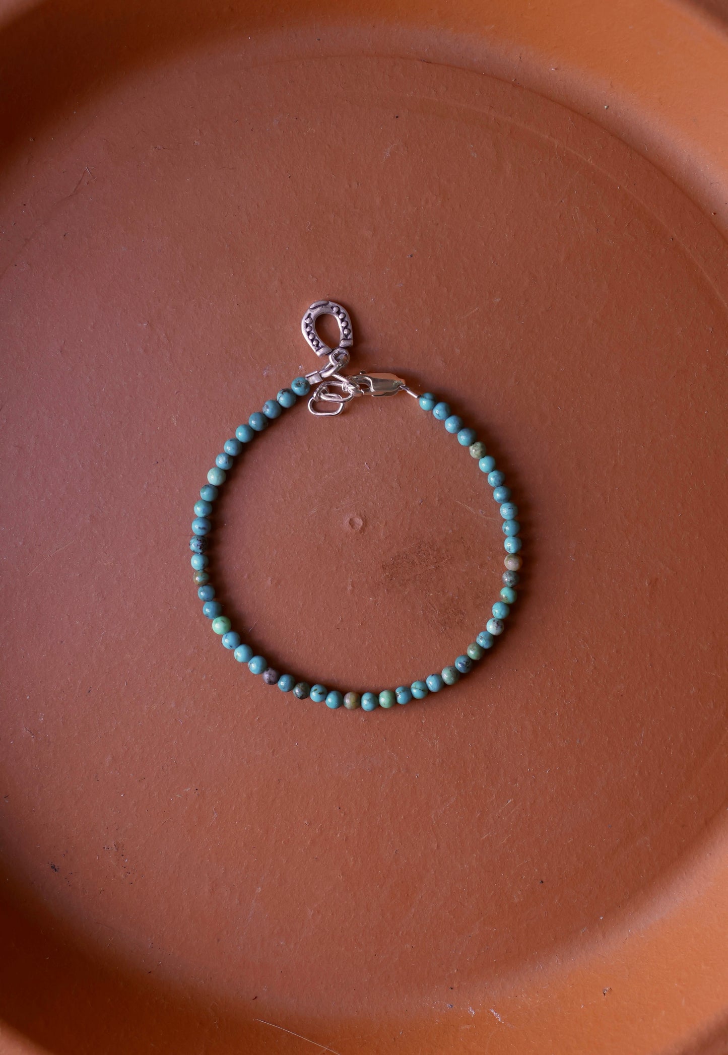 3mm Kingman Turquoise Bracelet with Charm