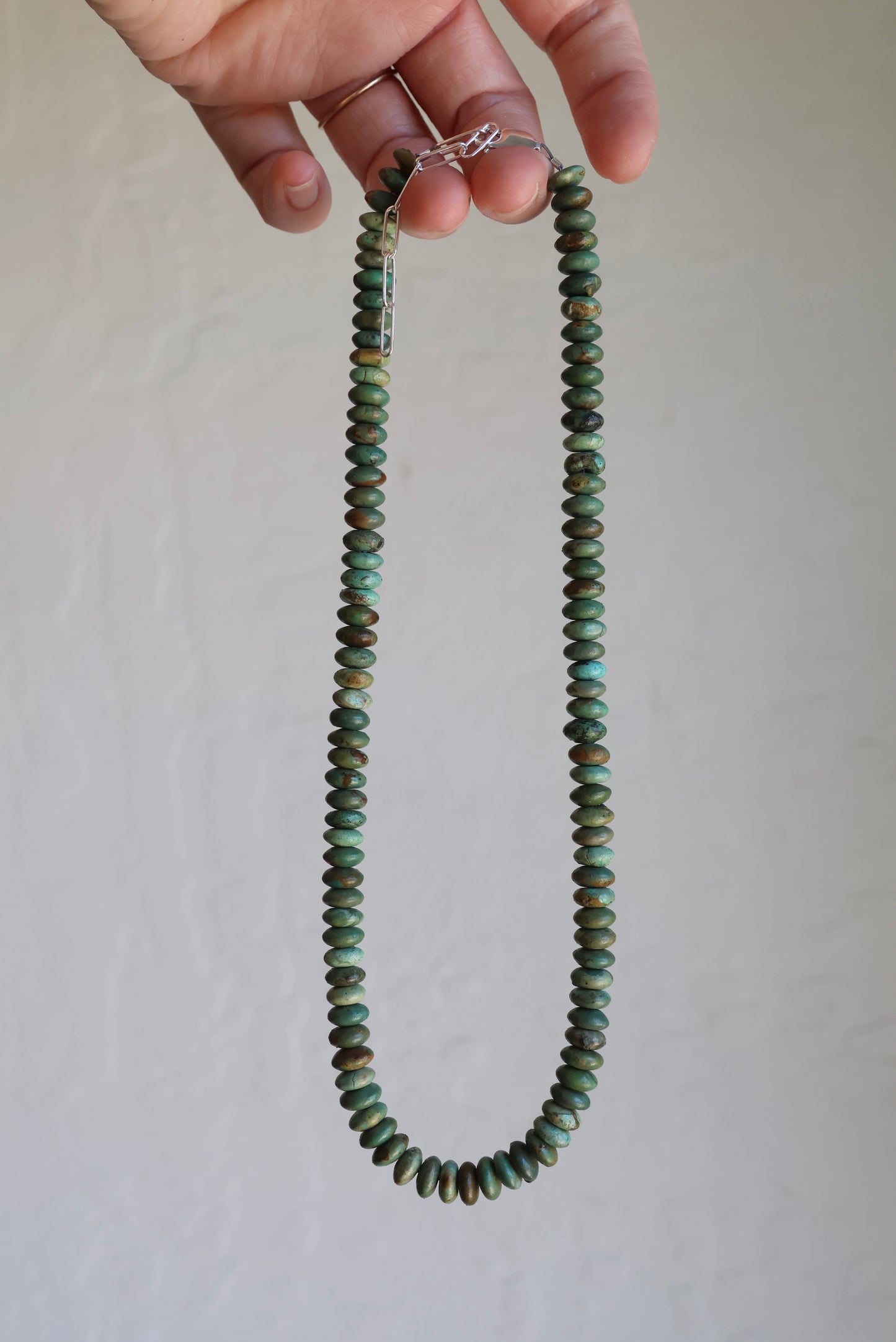 Chunky Chinese Turquoise Beaded Necklace