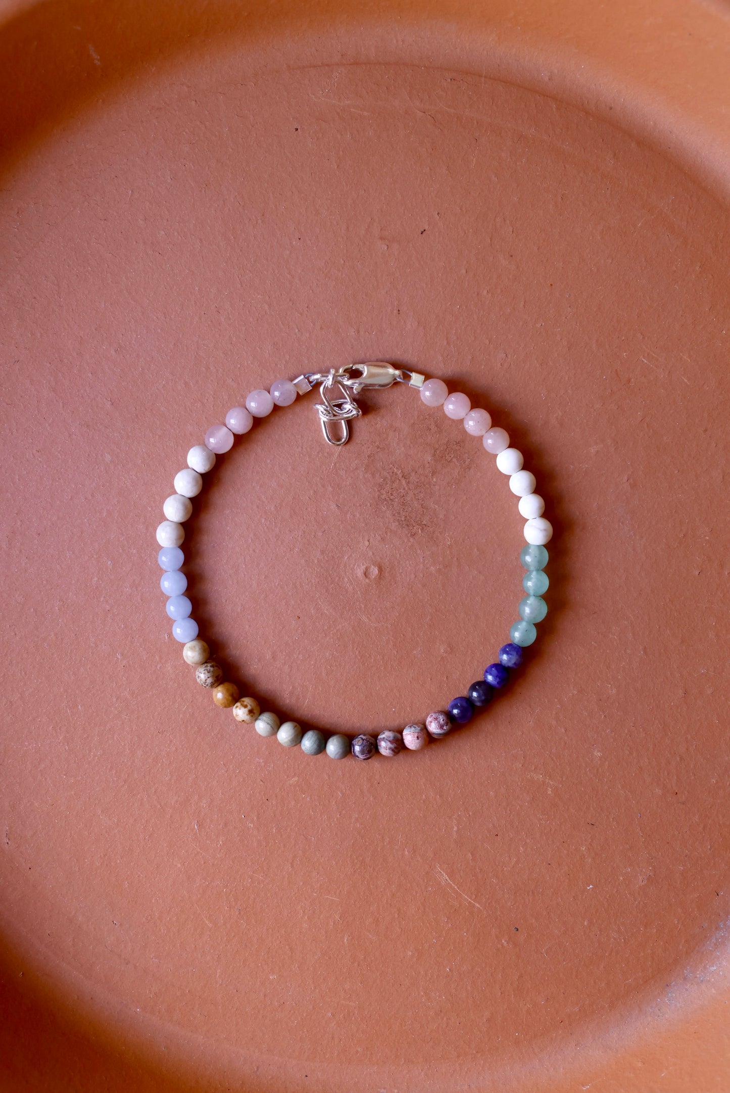 Earthy Pastels Mixed Gemstone Bracelet