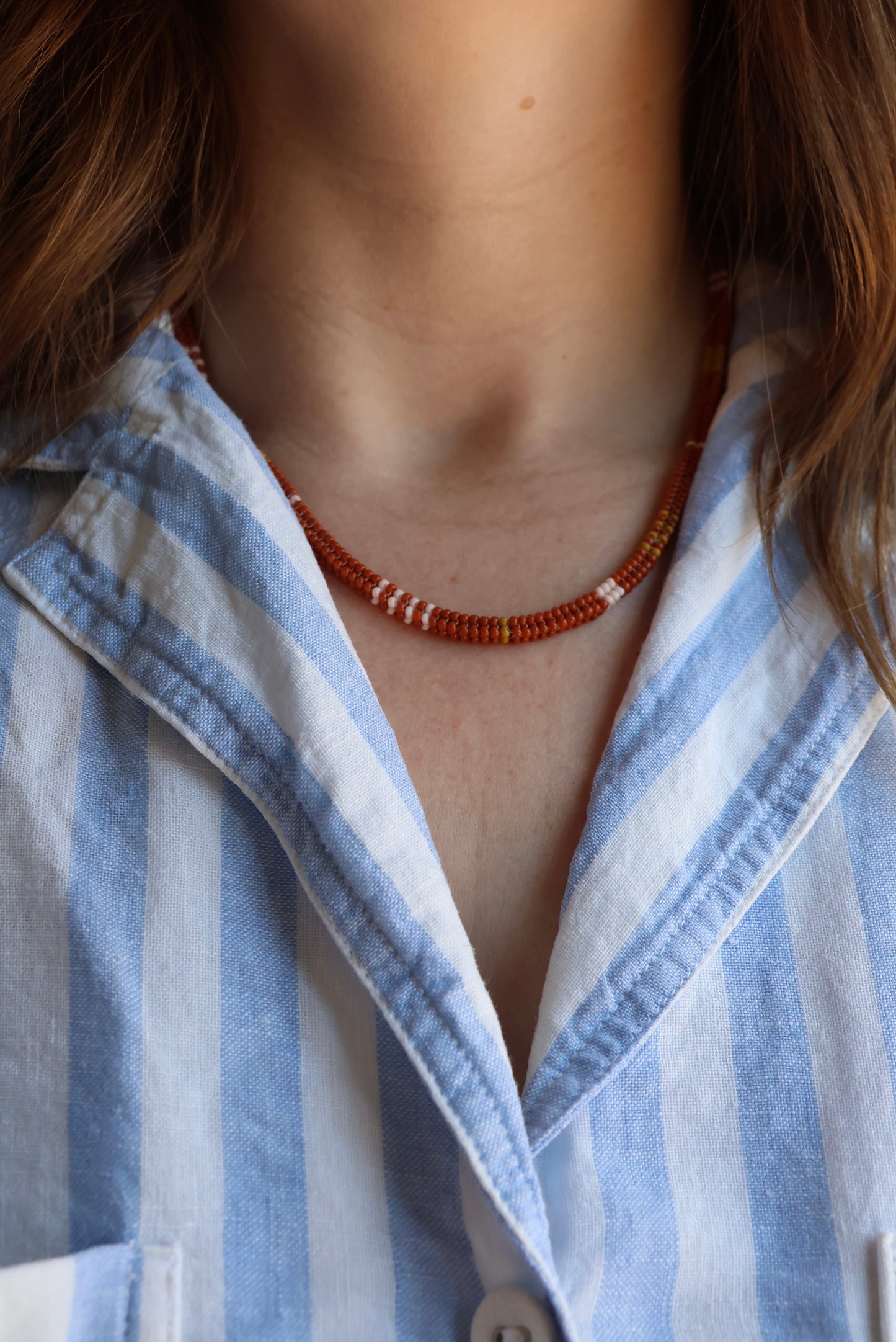 Handwoven Seed Bead Rope Necklace