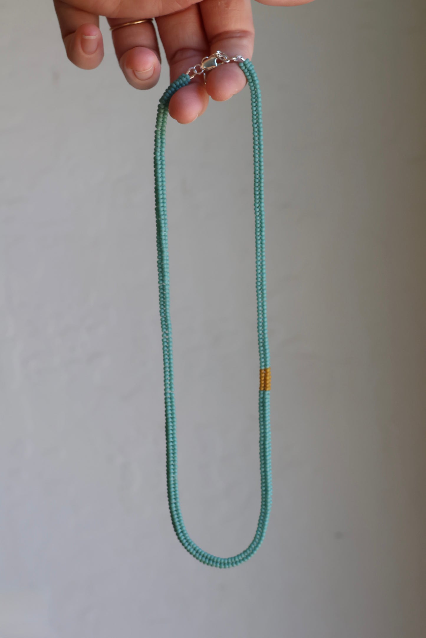 Handwoven Seed Bead Rope Necklace