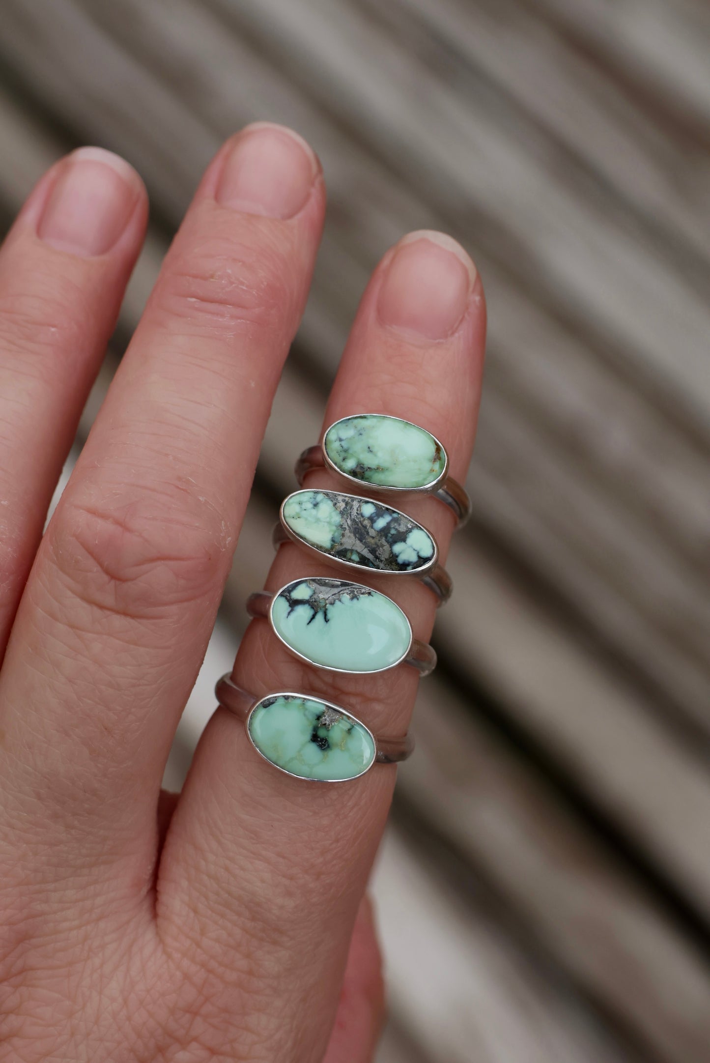 Angel Wing Variscite Ring