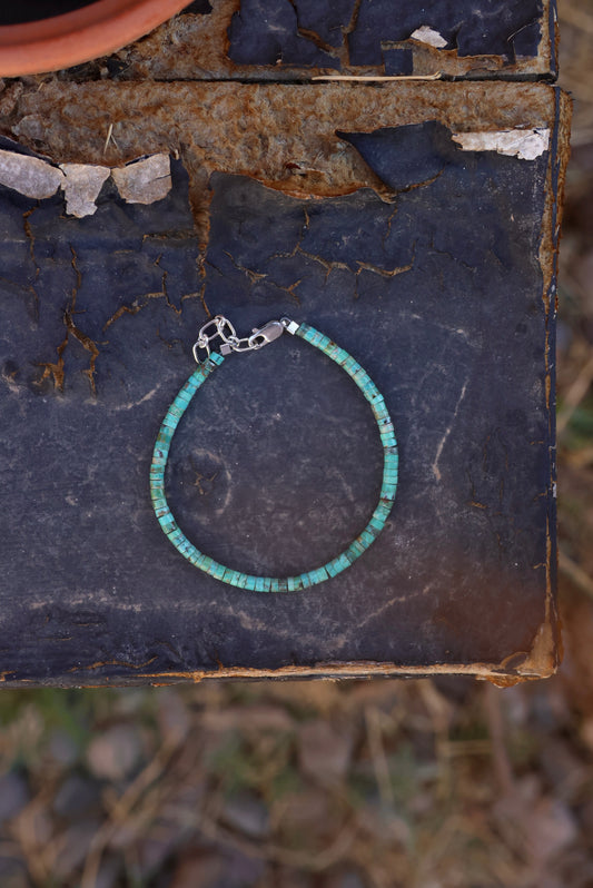 Heishi Kingman Turquoise Bracelet