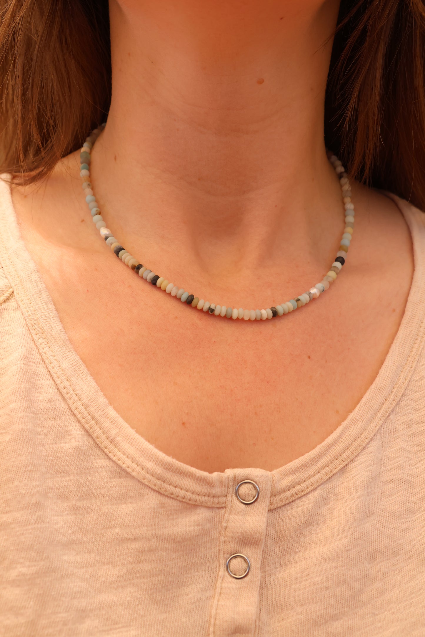 Amazonite Beaded Necklace