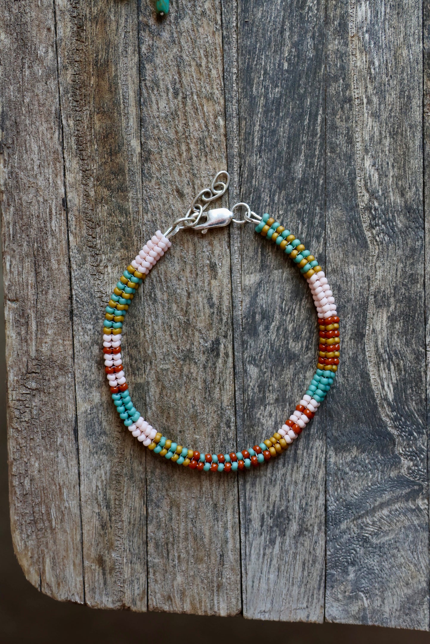 Handwoven Seed Bead Rope Bracelet