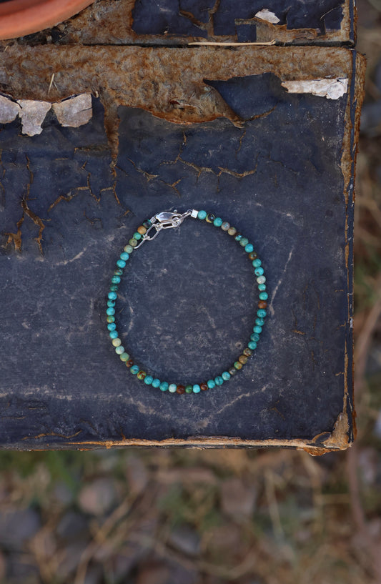 Kingman Turquoise Beaded Bracelet