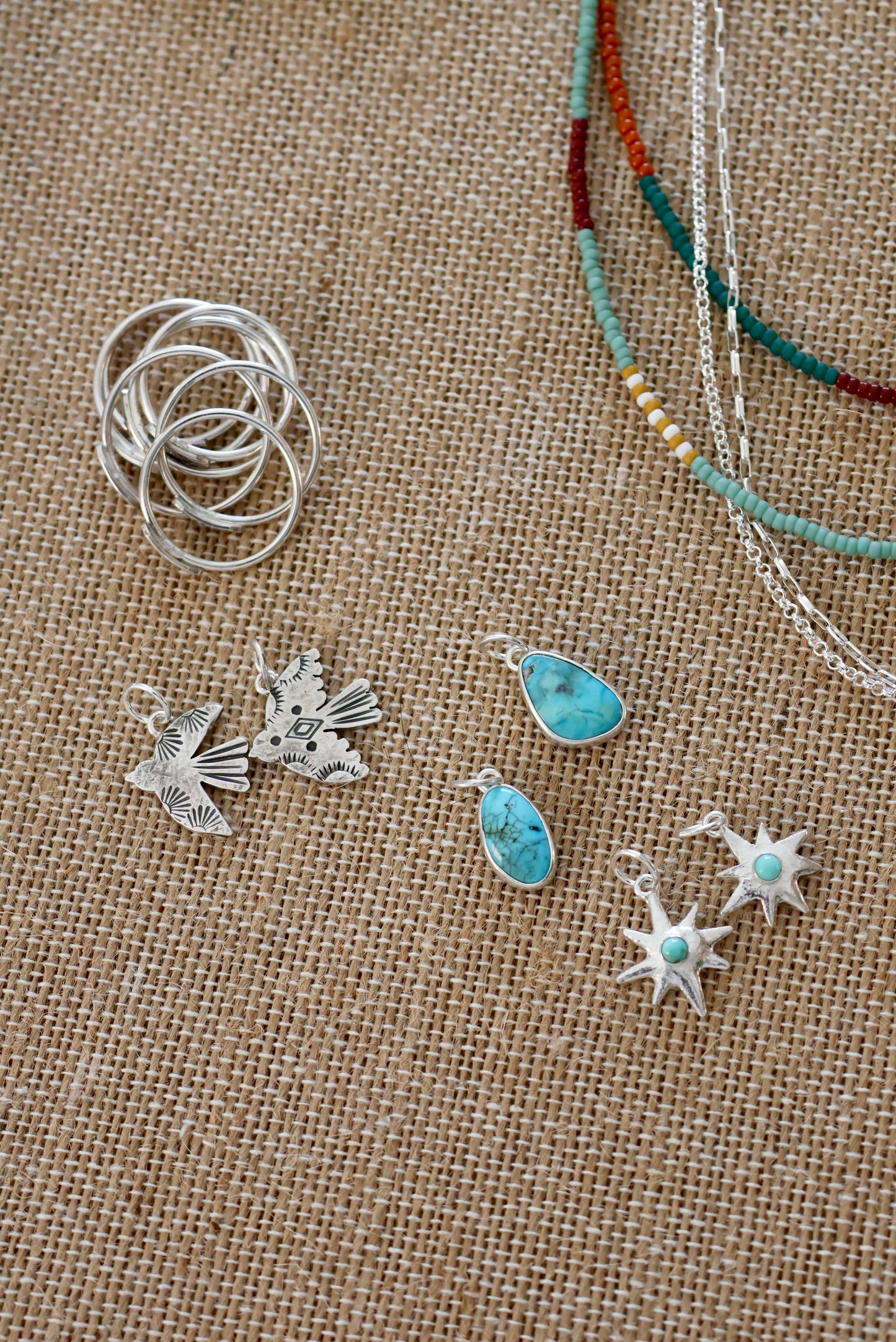 Turquoise Star Charm