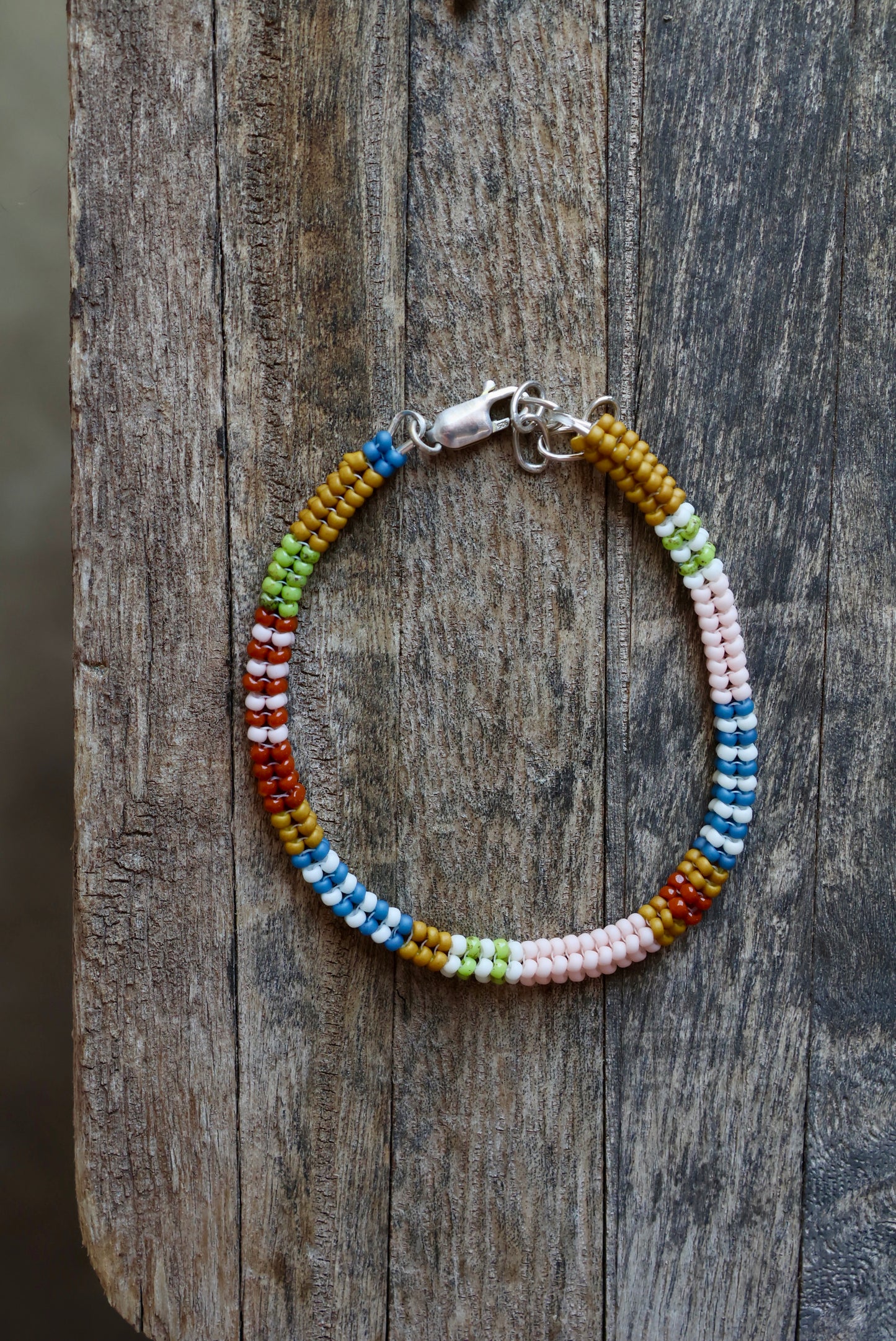 Handwoven Seed Bead Rope Bracelet