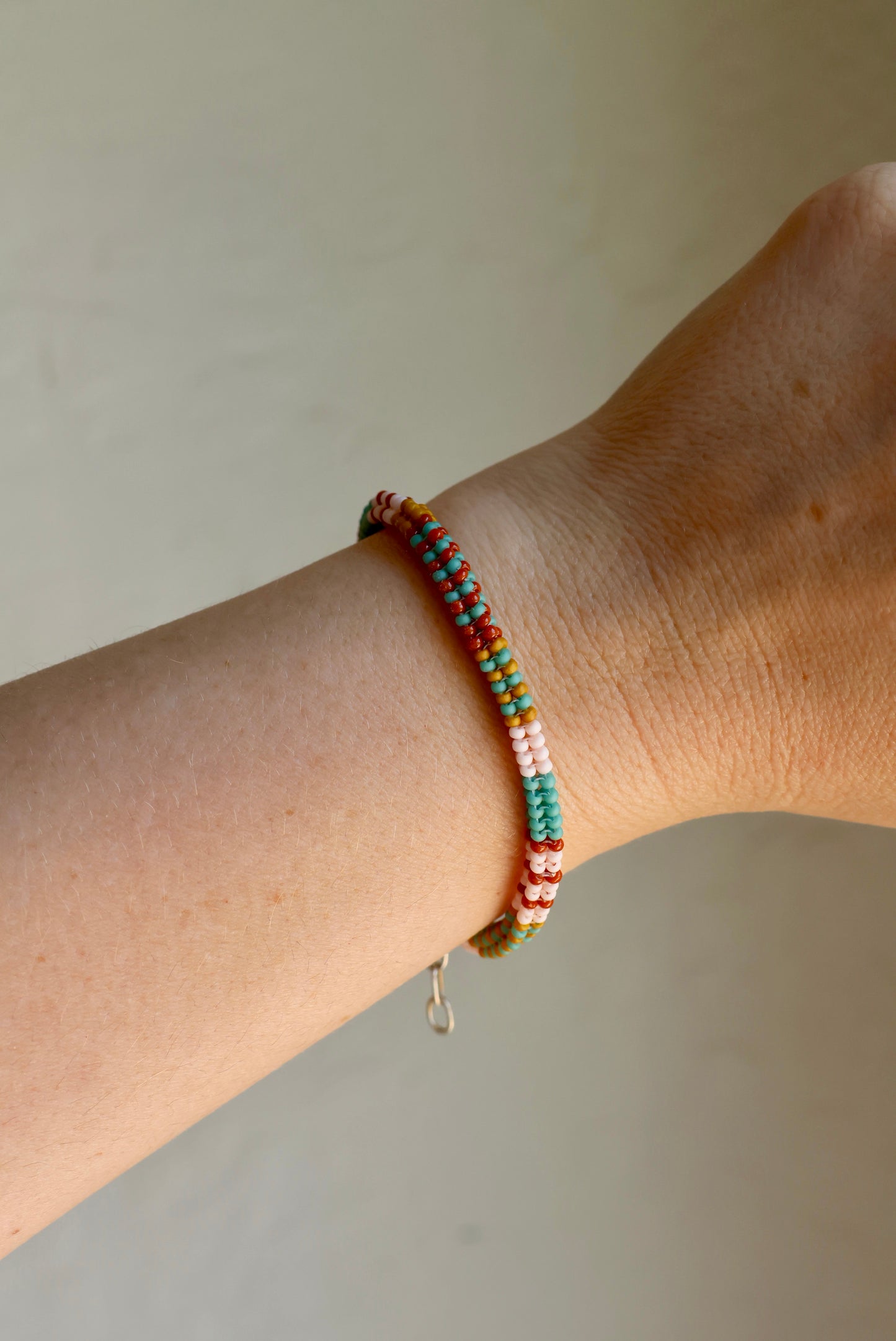 Handwoven Seed Bead Rope Bracelet