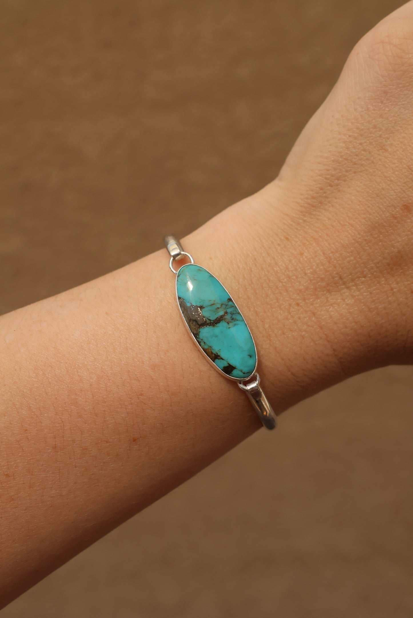 Kingman Turquoise Cuff with Hinge