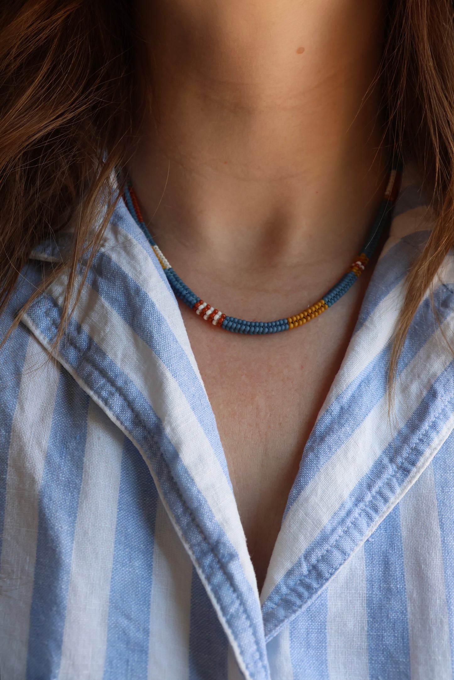 Handwoven Seed Bead Rope Necklace