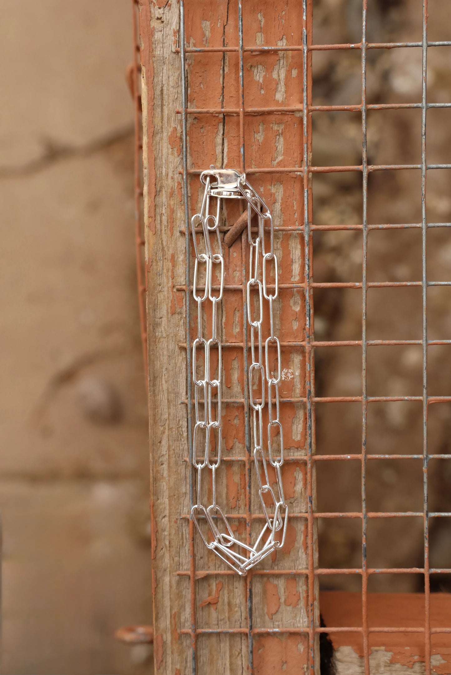 Paper Clip Chain Bracelet - 3.5mm
