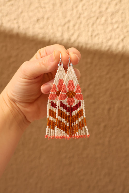 Retro Flower Fringe Earrings