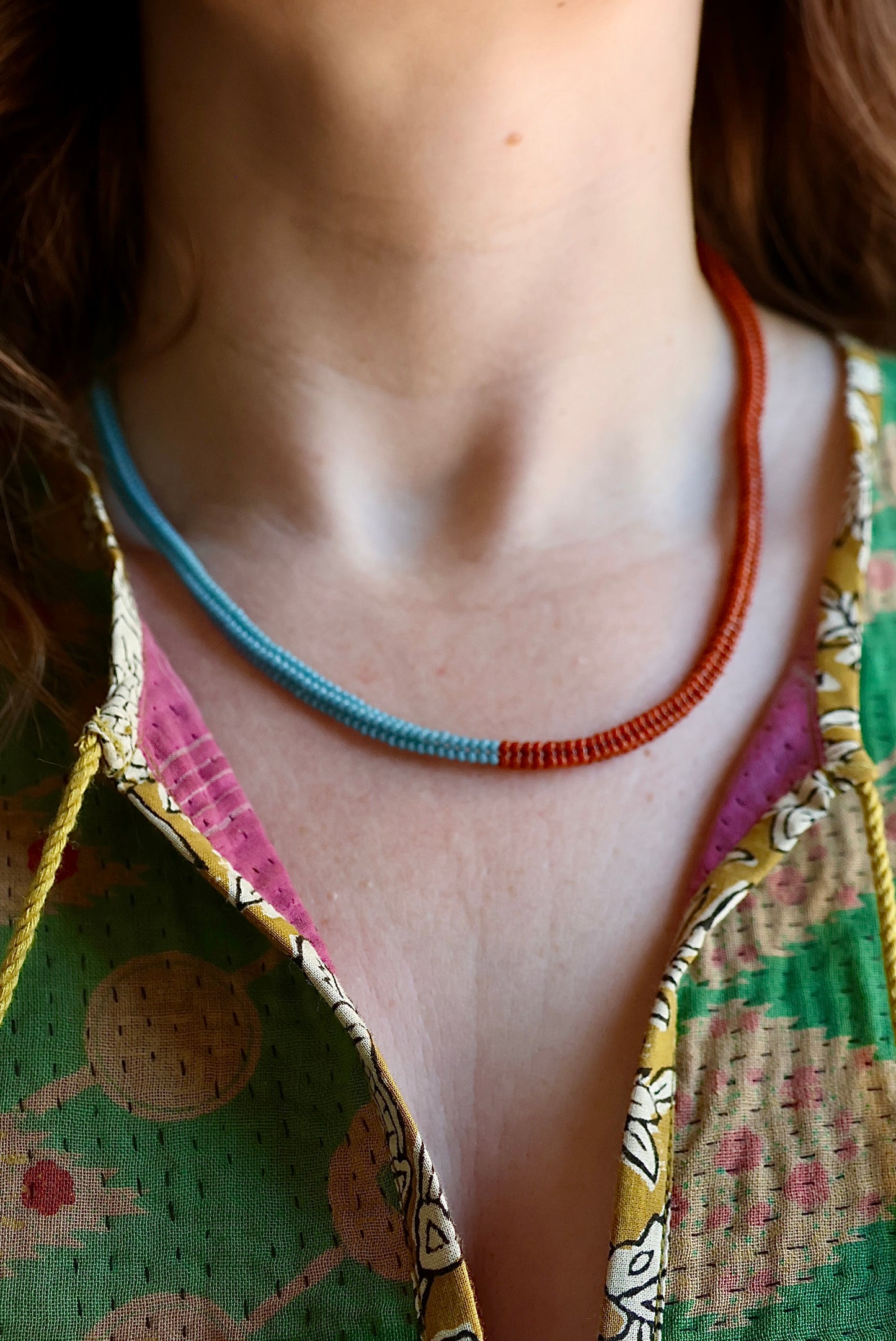 Handwoven Seed Bead Rope Necklace