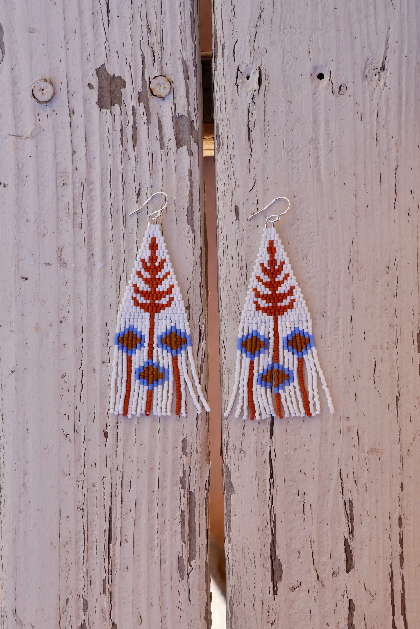 Goldenrod and Aster Fringe Earrings