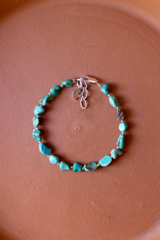 Chunky Turquoise Beaded Bracelet