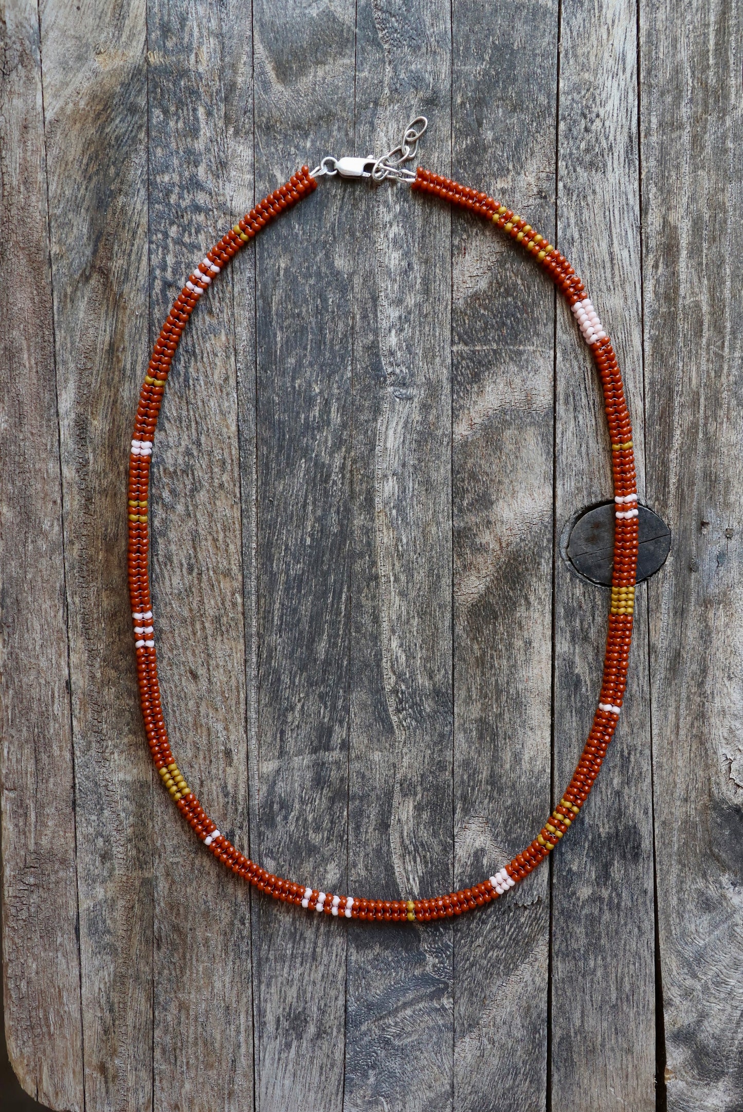 Handwoven Seed Bead Rope Necklace