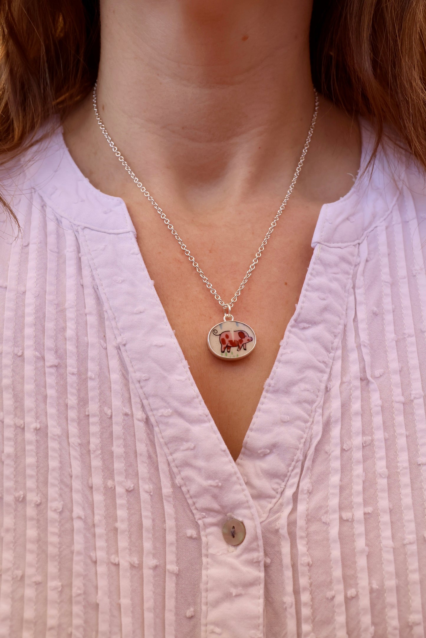 Pig Necklace (Scratched, Discounted)