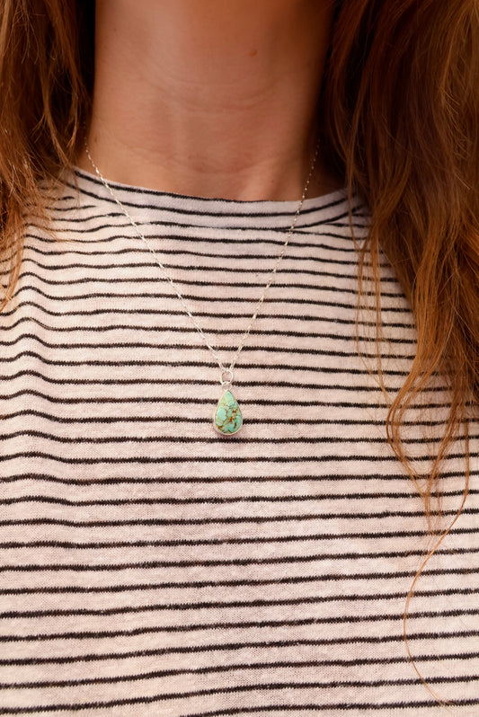 Tear Drop Patagonia Turquoise Necklace