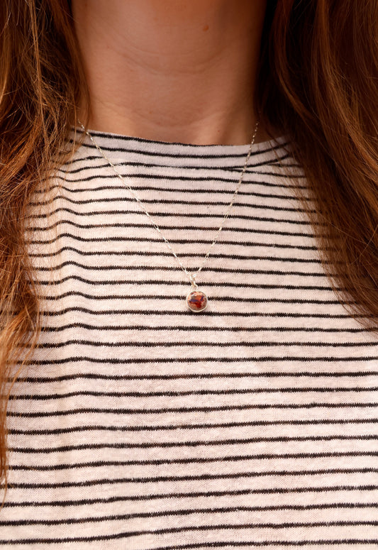 Mexican Fire Opal Necklace