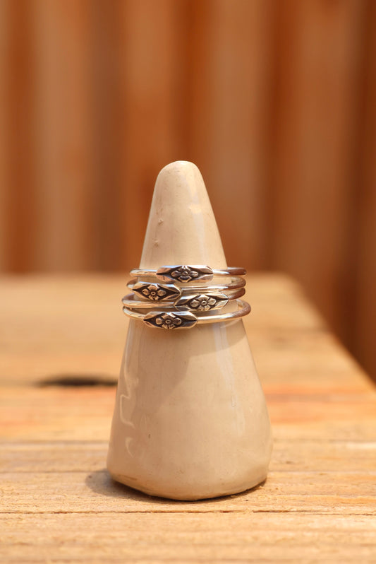 Forget Me Not Stacking Ring