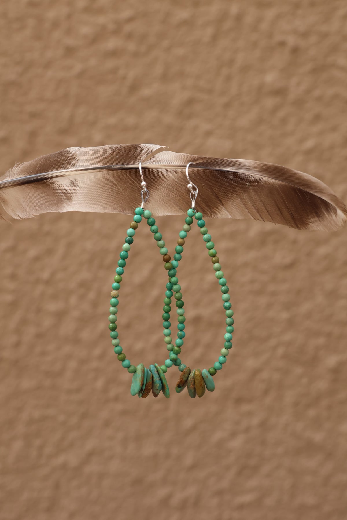 Beaded Turquoise Earrings
